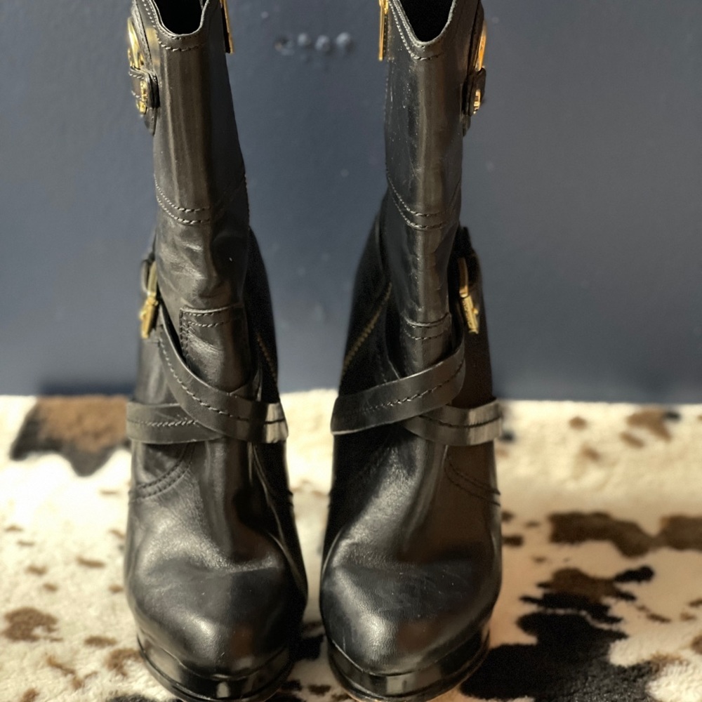 MICHAEL Michael Kors black heeled boots - Picture 2 of 5